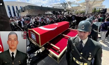 Şehit Uzman Çavuş Muhammed Emin Önk, Son Yolculuğuna Uğurlandı