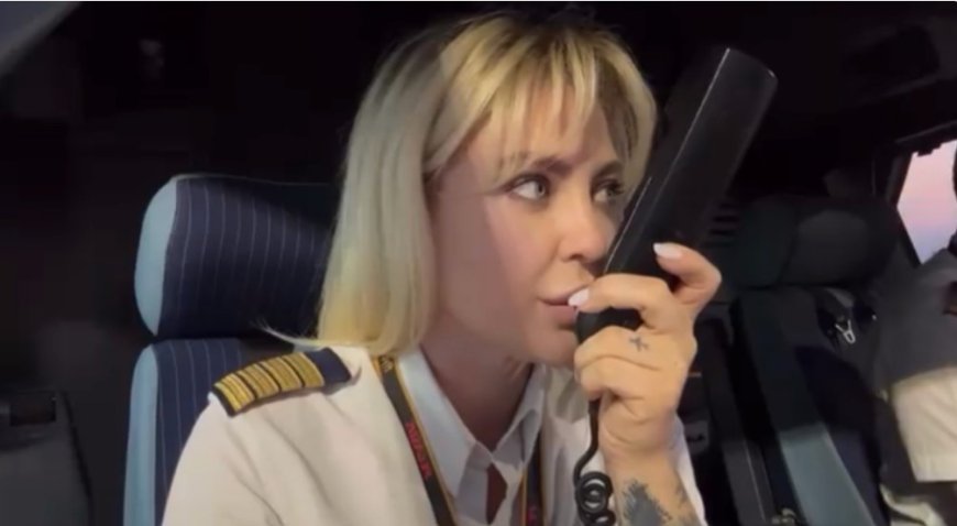 Pegasus kokpitinden anlamlı mesaj: Kadına şiddete hayır